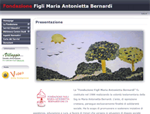 Tablet Screenshot of fondazionebernardi.it